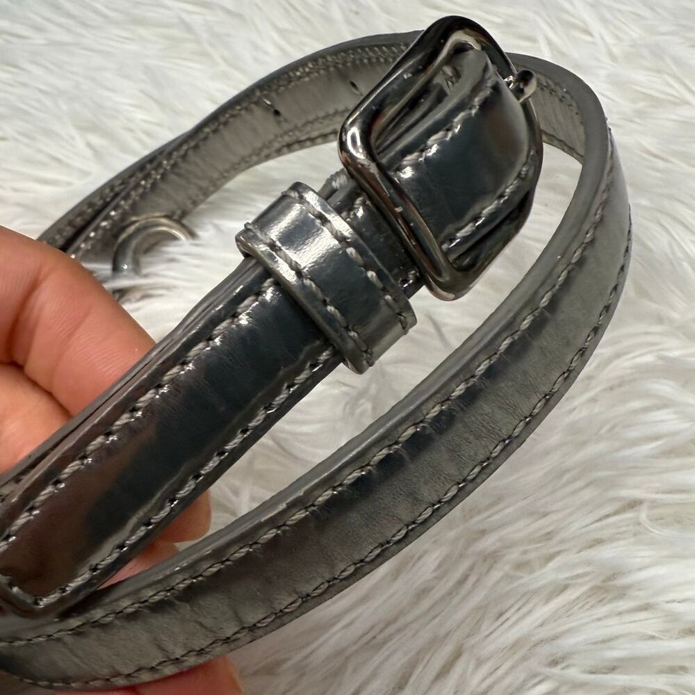 Patent Leather Silver Replacement Strap - image 4